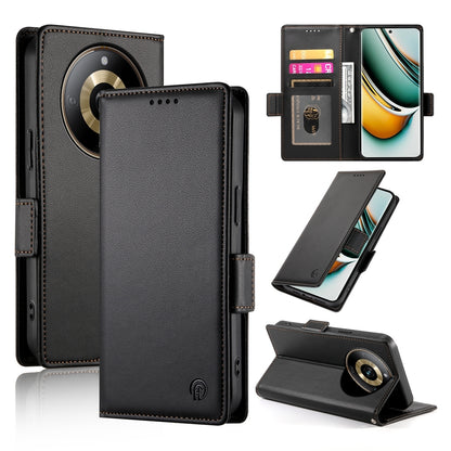 Realme 11 Pro 5G Magnetic Leather Wallet Case with Card Slots, Stand Function & Full Protection
