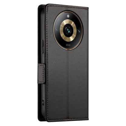 Realme 11 Pro+ 5G Magnetic Leather Wallet Case with Card Slots, Stand Function & Full Protection