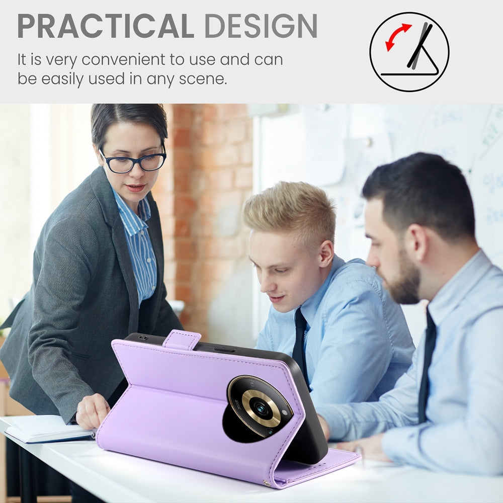 Realme 11 Pro 5G Magnetic Leather Wallet Case with Card Slots, Stand Function & Full Protection