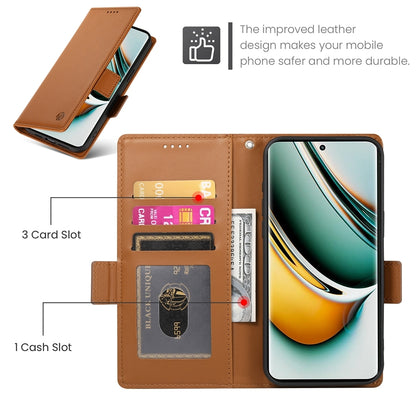 Realme 11 Pro+ 5G Magnetic Leather Wallet Case with Card Slots, Stand Function & Full Protection