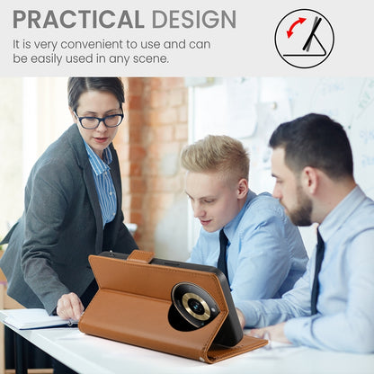 Realme 11 Pro+ 5G Magnetic Leather Wallet Case with Card Slots, Stand Function & Full Protection