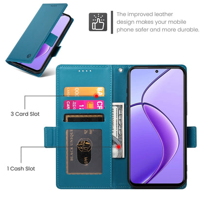Realme 12 Magnetic Leather Wallet Case with Card Slots, Stand Function & Full Protection