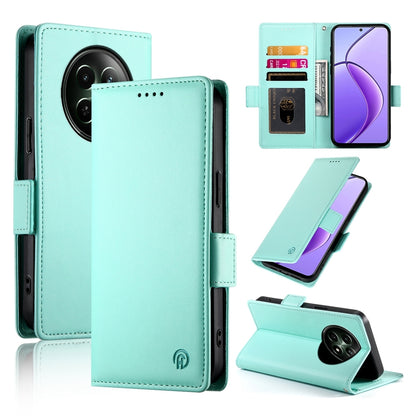 Realme 12 Magnetic Leather Wallet Case with Card Slots, Stand Function & Full Protection