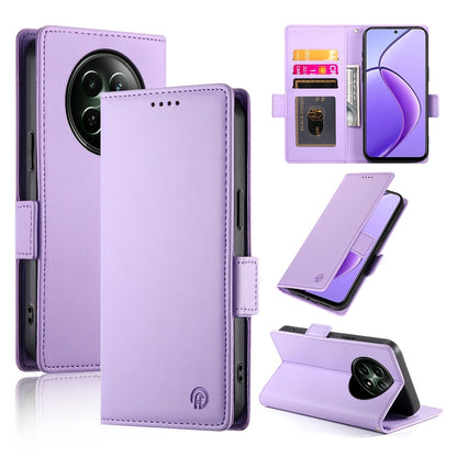 Realme 12 Magnetic Leather Wallet Case with Card Slots, Stand Function & Full Protection