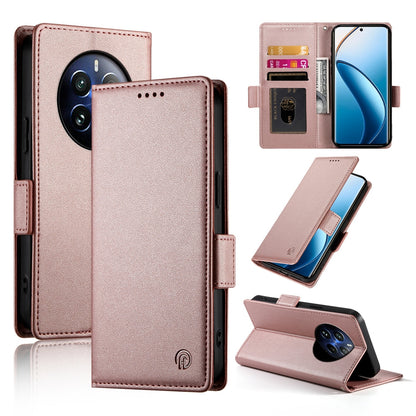 Realme 12 Pro+ Magnetic Leather Wallet Case with Card Slots, Stand Function & Full Protection