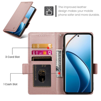 Realme 12 Pro+ Magnetic Leather Wallet Case with Card Slots, Stand Function & Full Protection