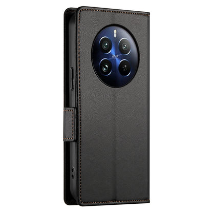 Realme 12 Pro Magnetic Leather Wallet Case with Card Slots, Stand Function & Full Protection