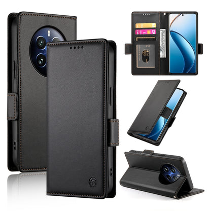 Realme 12 Pro+ Magnetic Leather Wallet Case with Card Slots, Stand Function & Full Protection