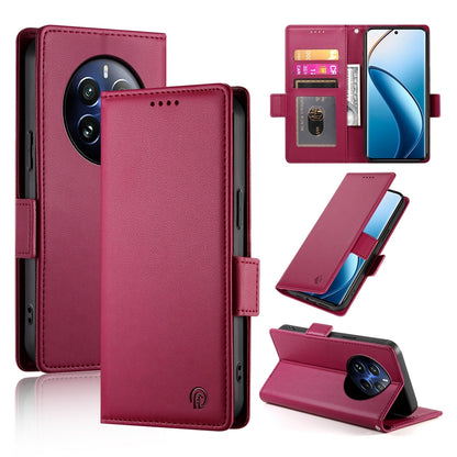 Realme 12 Pro+ Magnetic Leather Wallet Case with Card Slots, Stand Function & Full Protection