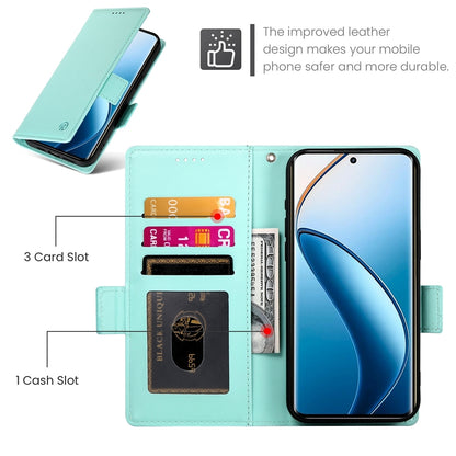 Realme 12 Pro Magnetic Leather Wallet Case with Card Slots, Stand Function & Full Protection
