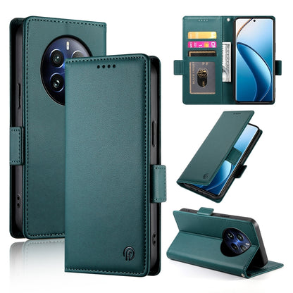 Realme 12 Pro Magnetic Leather Wallet Case with Card Slots, Stand Function & Full Protection