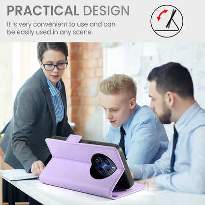 Realme 12 Pro+ Magnetic Leather Wallet Case with Card Slots, Stand Function & Full Protection