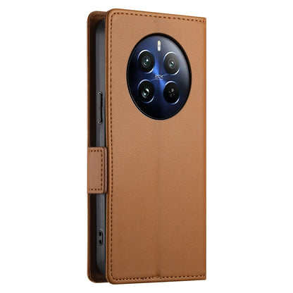 Realme 12 Pro Magnetic Leather Wallet Case with Card Slots, Stand Function & Full Protection