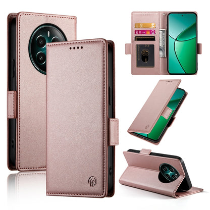 Realme Narzo 70 Pro Magnetic Leather Wallet Case with Card Slots, Stand Function & Full Protection