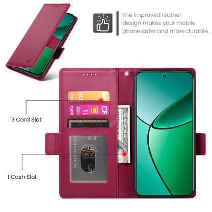 Realme Narzo 70 Pro Magnetic Leather Wallet Case with Card Slots, Stand Function & Full Protection