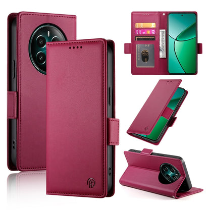 Realme Narzo 70 Pro Magnetic Leather Wallet Case with Card Slots, Stand Function & Full Protection