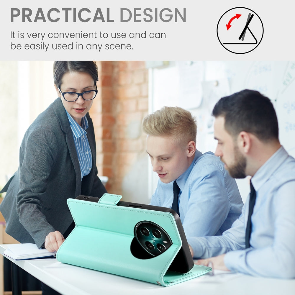 Realme 12+ Magnetic Leather Wallet Case with Card Slots, Stand Function & Full Protection