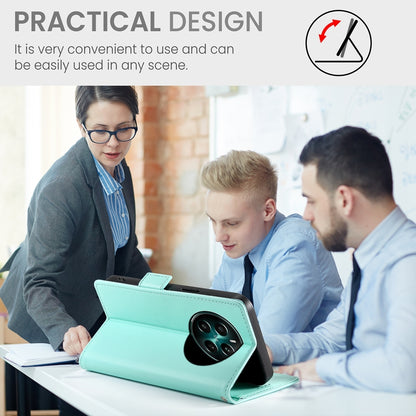 Realme 12+ Magnetic Leather Wallet Case with Card Slots, Stand Function & Full Protection