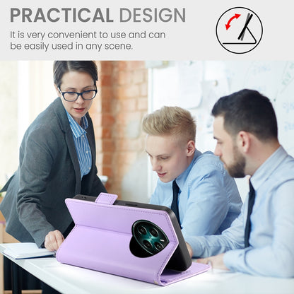 Realme 12+ Magnetic Leather Wallet Case with Card Slots, Stand Function & Full Protection