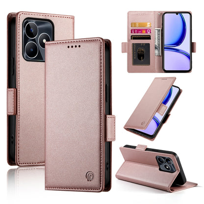 Realme Narzo N53 4G Magnetic Leather Wallet Case with Card Slots, Stand Function & Full Protection