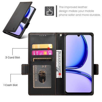 Realme Narzo N53 4G Magnetic Leather Wallet Case with Card Slots, Stand Function & Full Protection