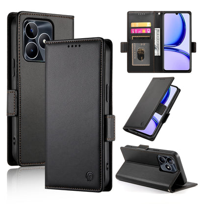 Realme Narzo N53 4G Magnetic Leather Wallet Case with Card Slots, Stand Function & Full Protection