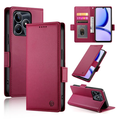 Realme C53 4G Magnetic Leather Wallet Case with Card Slots, Stand Function & Full Protection