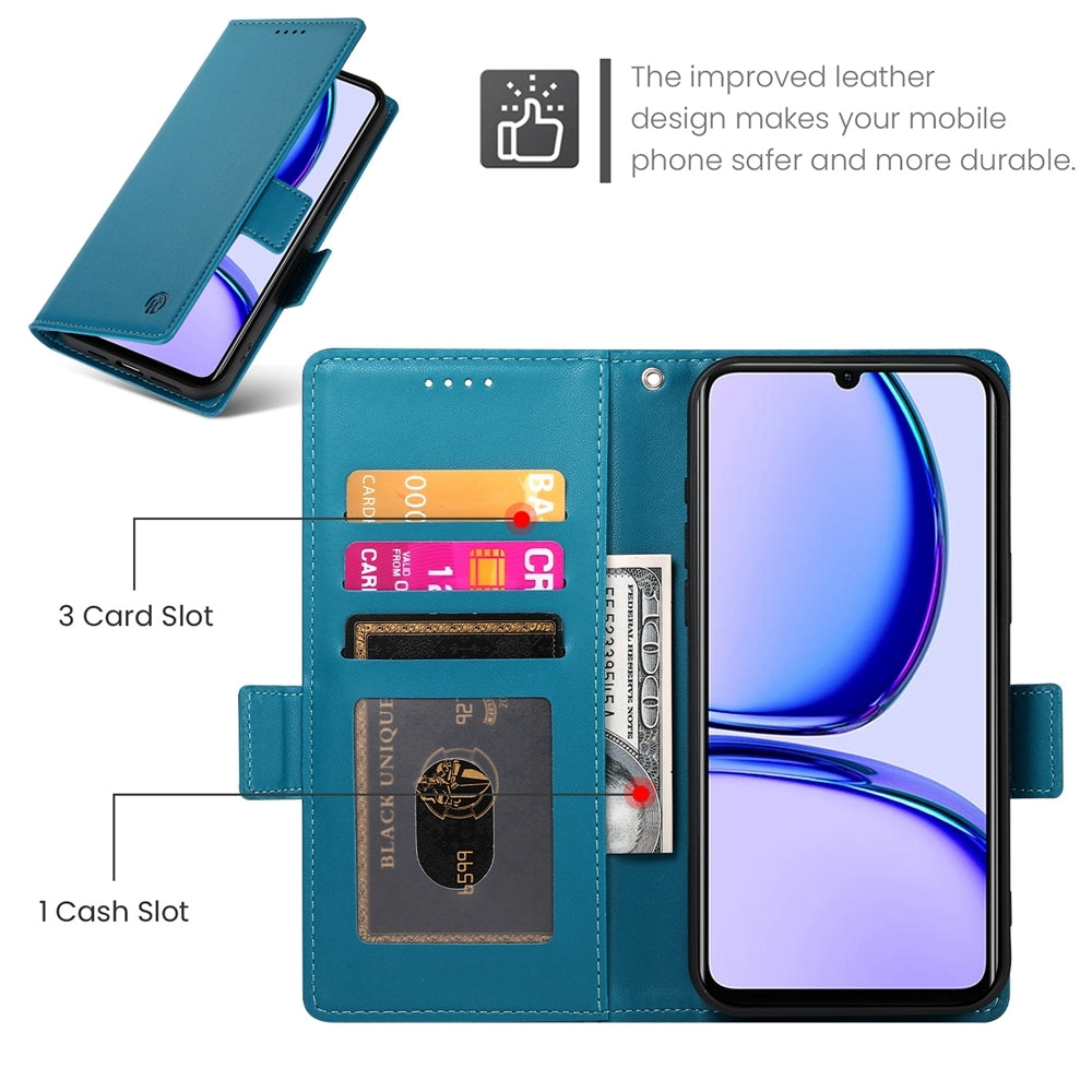 Realme C53 4G Magnetic Leather Wallet Case with Card Slots, Stand Function & Full Protection
