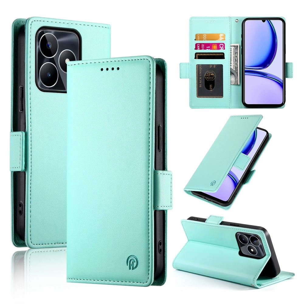 Realme C53 4G Magnetic Leather Wallet Case with Card Slots, Stand Function & Full Protection