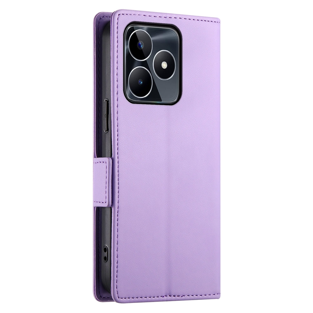 Realme Narzo N53 4G Magnetic Leather Wallet Case with Card Slots, Stand Function & Full Protection