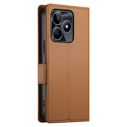 Realme Narzo N53 4G Magnetic Leather Wallet Case with Card Slots, Stand Function & Full Protection