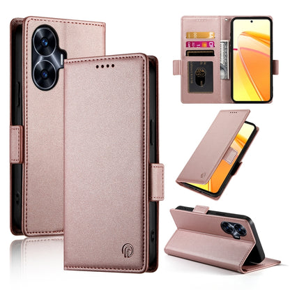 Realme C55 4G Magnetic Leather Wallet Case with Card Slots, Stand Function & Full Protection