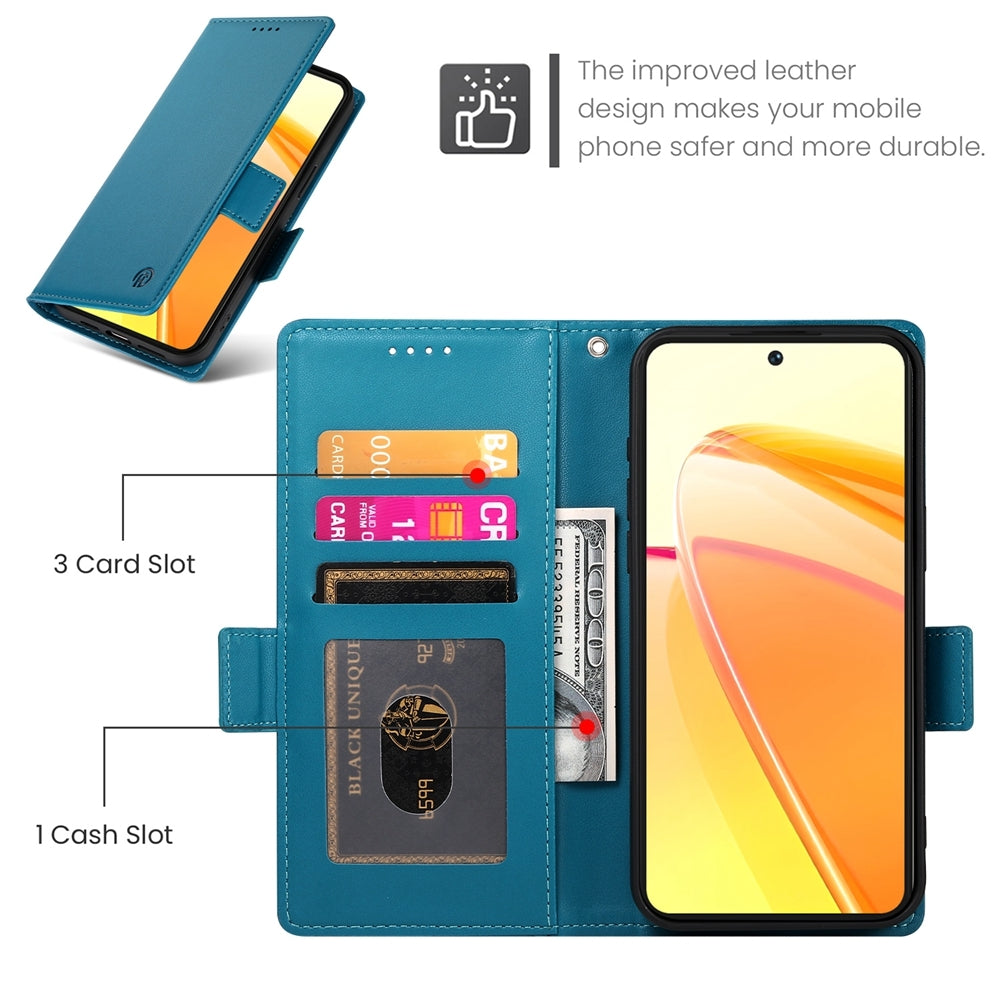 Realme C55 4G Magnetic Leather Wallet Case with Card Slots, Stand Function & Full Protection