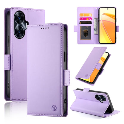 Realme C55 4G Magnetic Leather Wallet Case with Card Slots, Stand Function & Full Protection