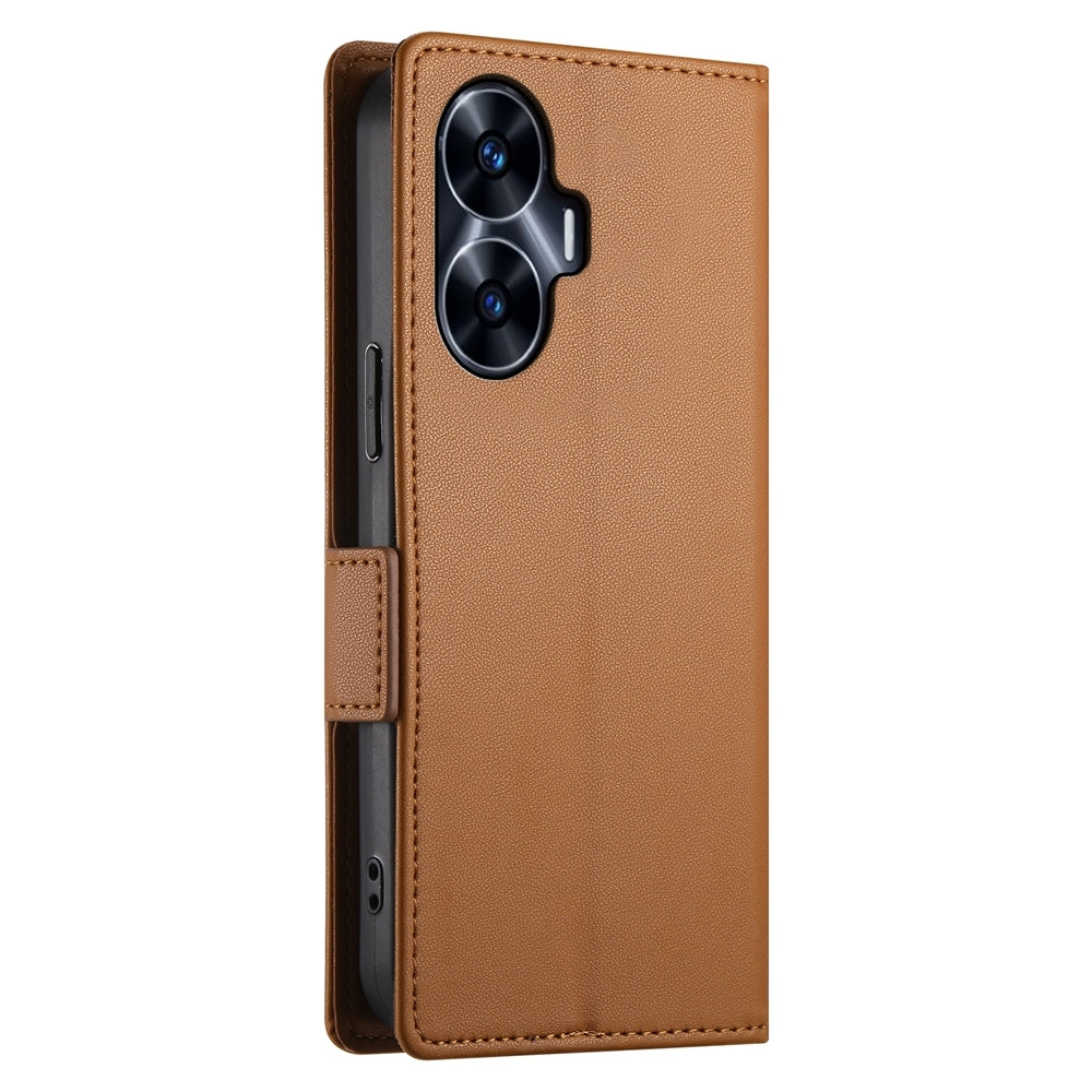 Realme C55 4G Magnetic Leather Wallet Case with Card Slots, Stand Function & Full Protection