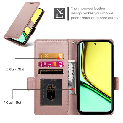 Realme C67 4G Global Magnetic Leather Wallet Case with Card Slots, Stand Function & Full Protection