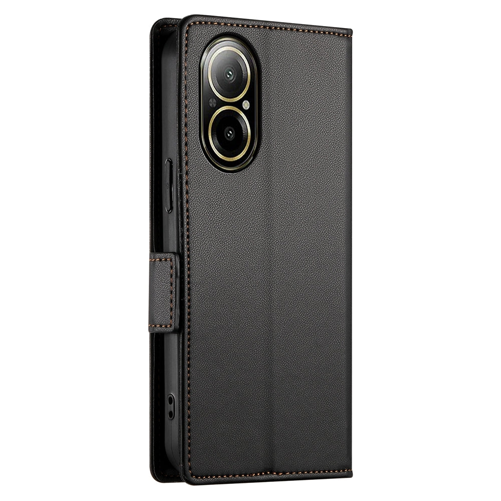 Realme C67 4G Global Magnetic Leather Wallet Case with Card Slots, Stand Function & Full Protection