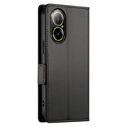 Realme C67 4G Global Magnetic Leather Wallet Case with Card Slots, Stand Function & Full Protection