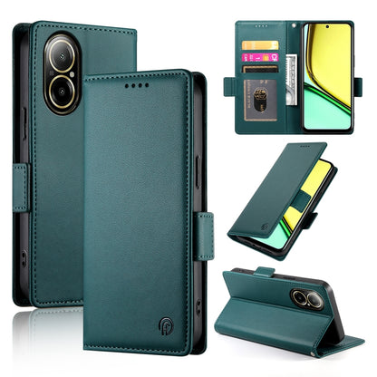Realme C67 4G Global Magnetic Leather Wallet Case with Card Slots, Stand Function & Full Protection