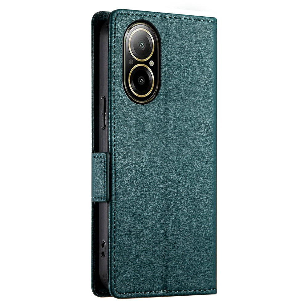 Realme C67 4G Global Magnetic Leather Wallet Case with Card Slots, Stand Function & Full Protection