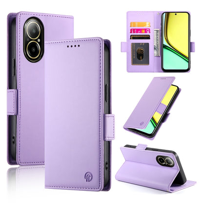 Realme C67 4G Global Magnetic Leather Wallet Case with Card Slots, Stand Function & Full Protection