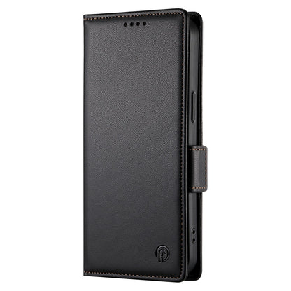 Realme GT 6 Global Magnetic Leather Wallet Case with Card Slots, Stand Function & Full Protection