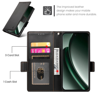 Realme GT 6 Global Magnetic Leather Wallet Case with Card Slots, Stand Function & Full Protection