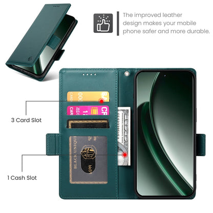 Realme GT 6 Global Magnetic Leather Wallet Case with Card Slots, Stand Function & Full Protection