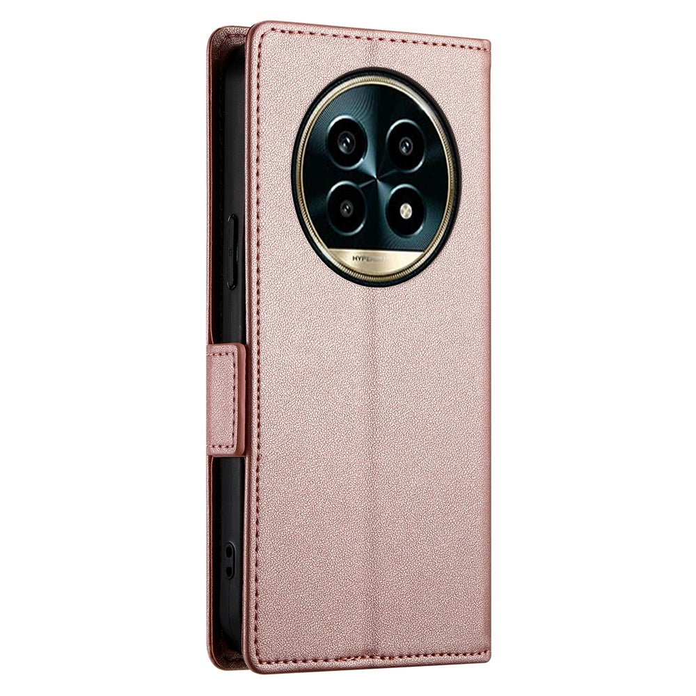 Realme 13 Pro+ Magnetic Leather Wallet Case with Card Slots, Stand Function & Full Protection