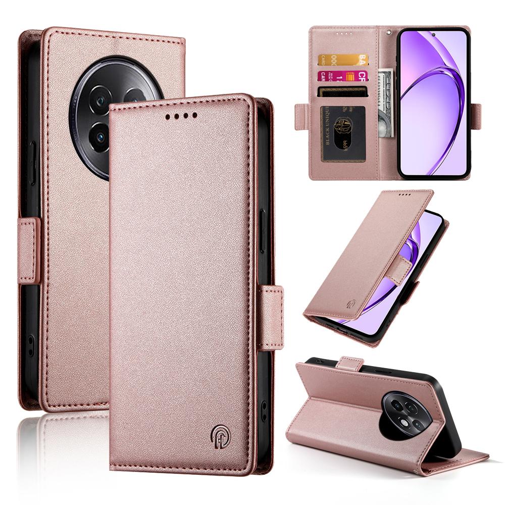 Realme 13+ Magnetic Leather Wallet Case with Card Slots, Stand Function & Full Protection