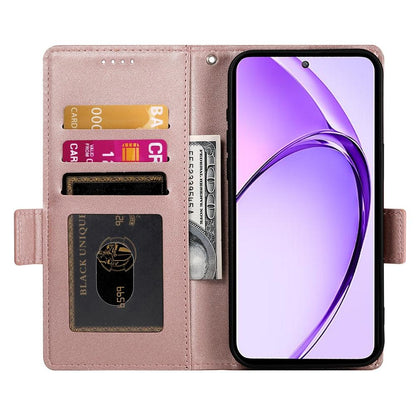 Realme 13+ Magnetic Leather Wallet Case with Card Slots, Stand Function & Full Protection