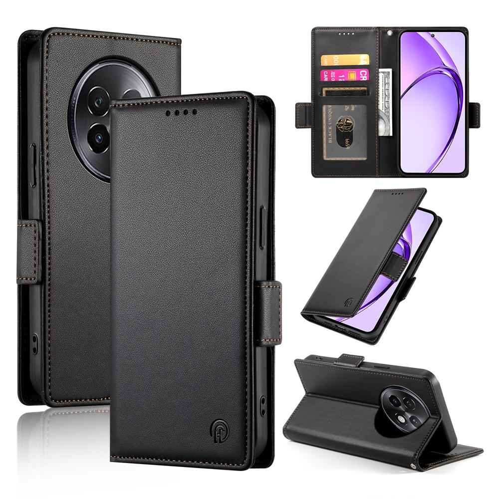 Realme 13+ Magnetic Leather Wallet Case with Card Slots, Stand Function & Full Protection