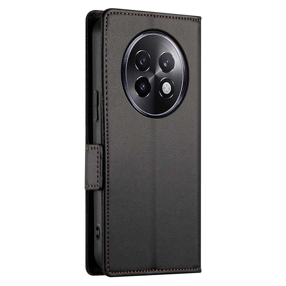 Realme 13+ Magnetic Leather Wallet Case with Card Slots, Stand Function & Full Protection