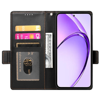 Realme 13+ Magnetic Leather Wallet Case with Card Slots, Stand Function & Full Protection